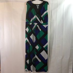 Color Block Maxi Dress